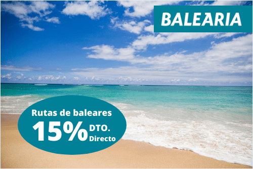 Imagen de VACACIONES 2023. 15% de descuento para tus vacaciones con Balearia.