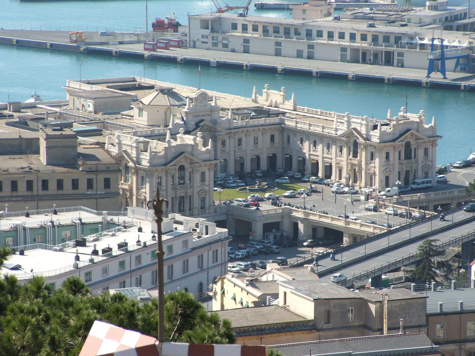 Image of the ferry terminal in Genova