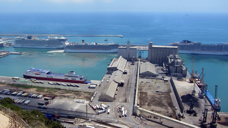 Bild des Fährhafens in Barcelona
