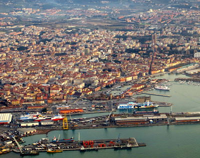 Image of the ferry terminal in Livorno