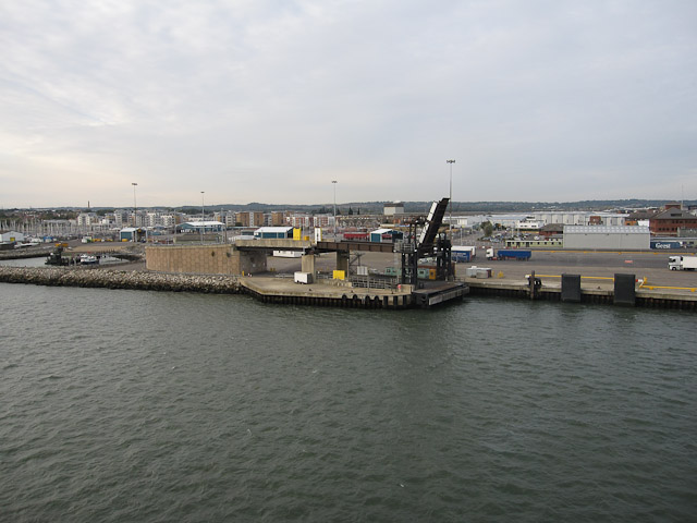 Imagen de la terminal de ferrys de Poole