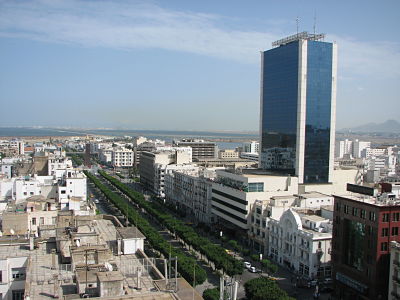 Image of the ferry terminal in Tunis