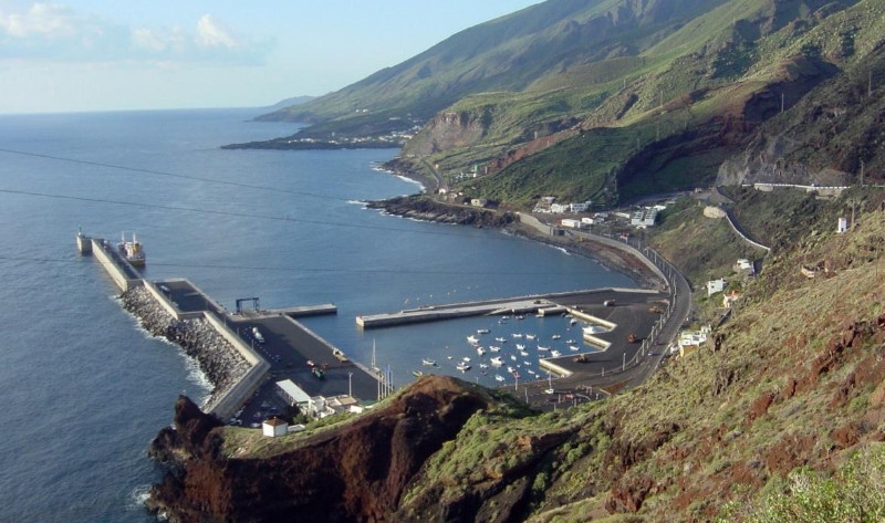 Bild des Fährhafens in El Hierro (Valverde)