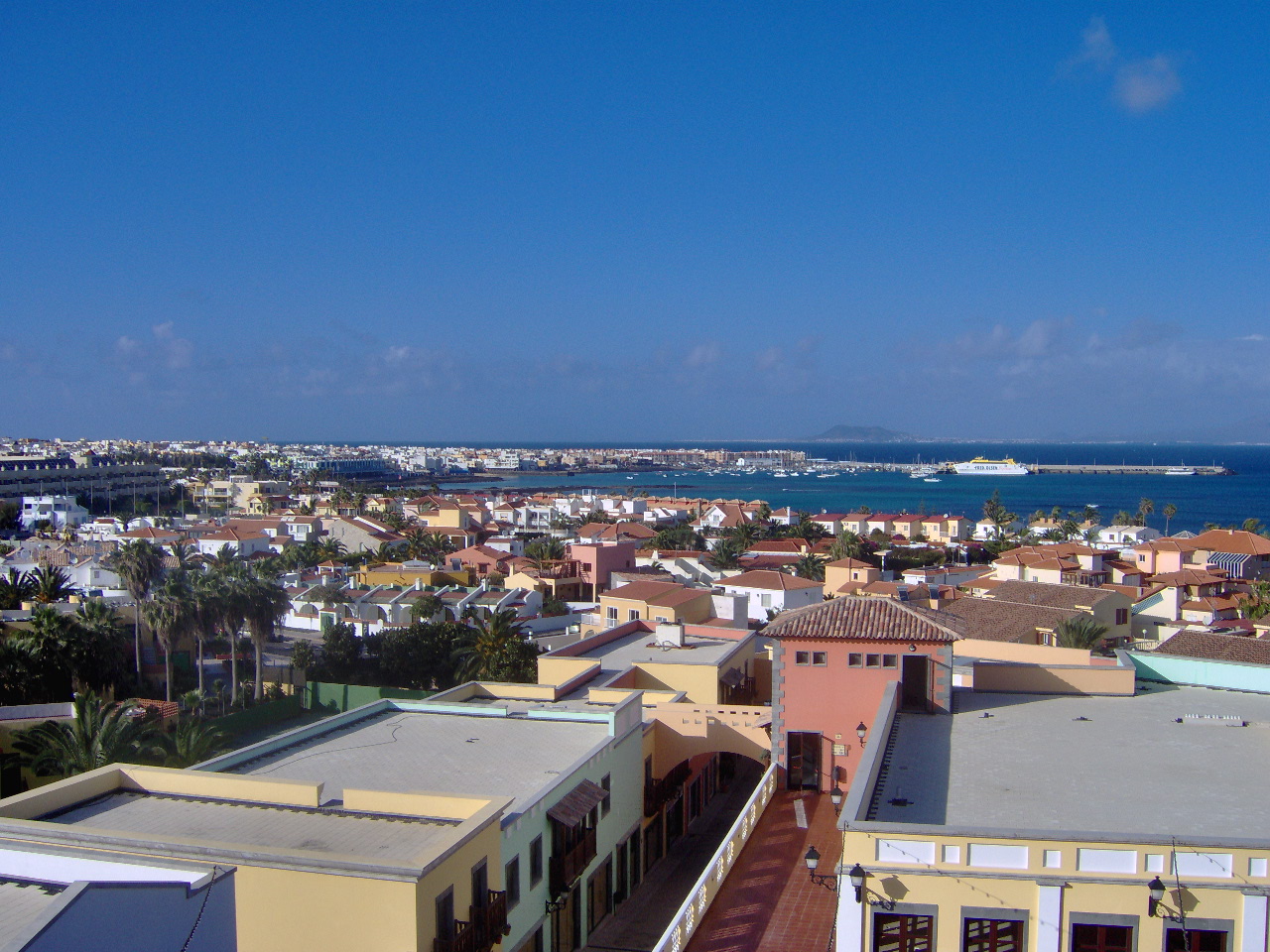 Bild des Fährhafens in Fuerteventura (Corralejo)