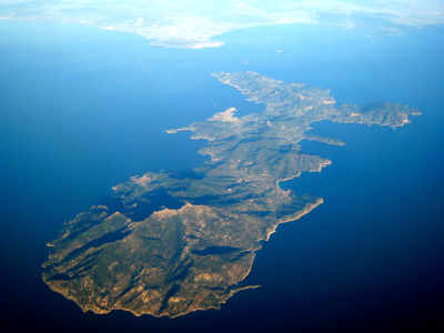 Illustrative Abbildung des Fährziels Insel Elba