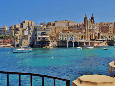 Illustrative Abbildung des Fährziels Malta