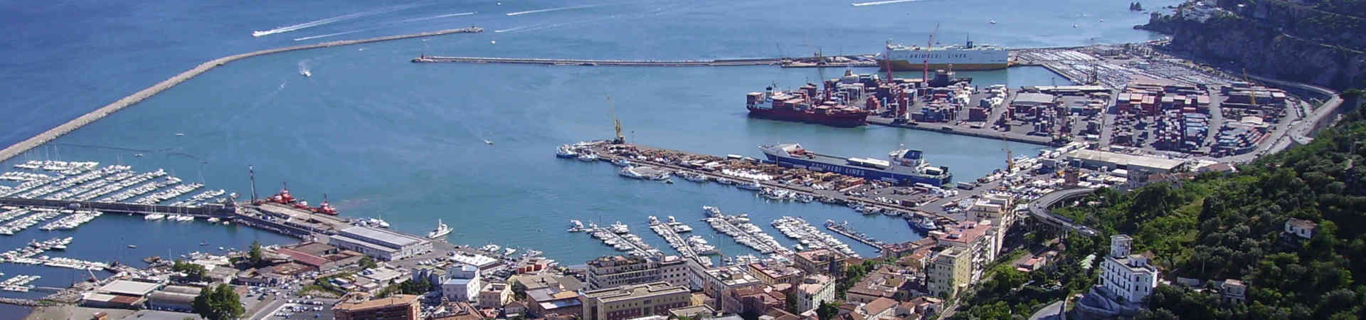 Immagine del porto di arrivo Salerno per la rotta traghetto Catania - Salerno