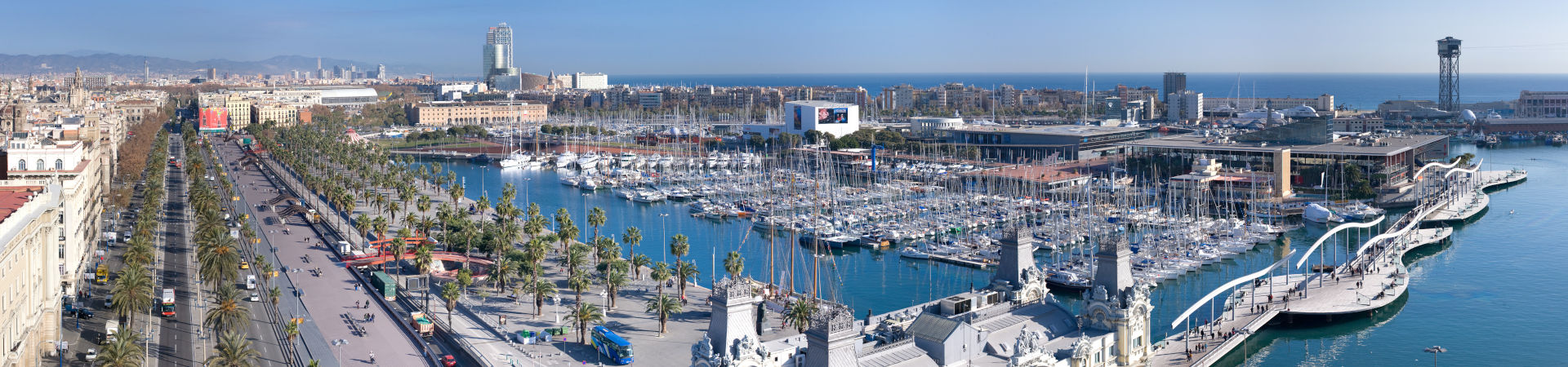 Imagen recurso del puerto de destino Barcelona para la ruta en ferry Formentera - Barcelona