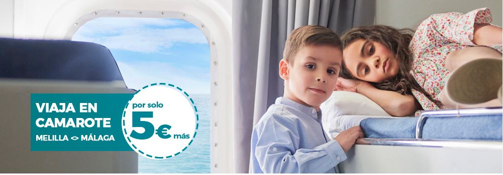 Imagen de Málaga - Melilla en Camarote por sólo 5€ más