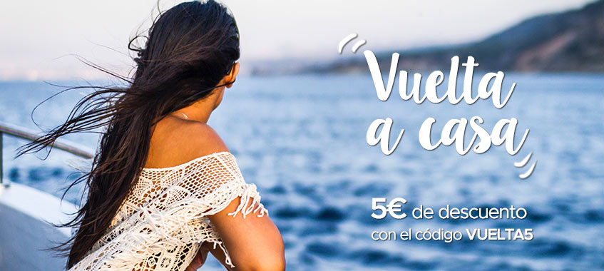 Imagen de Promoción Vuelta a Casa: 5€ de descuento para tu viaje
