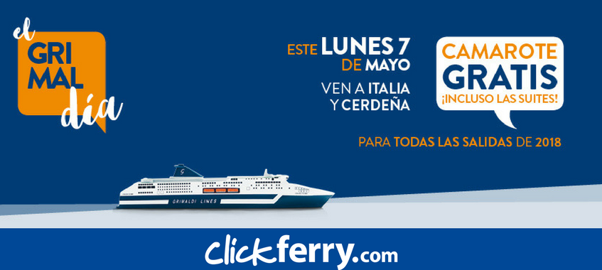 Imagen de Reserva HOY tu ferry a Italia ...¡Y te regalamos el camarote!