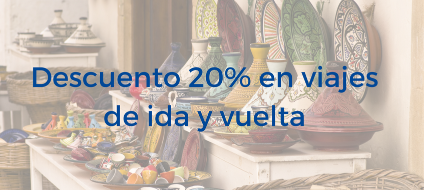 Imagen de Compra ida y vuelta y ahorra un 20%