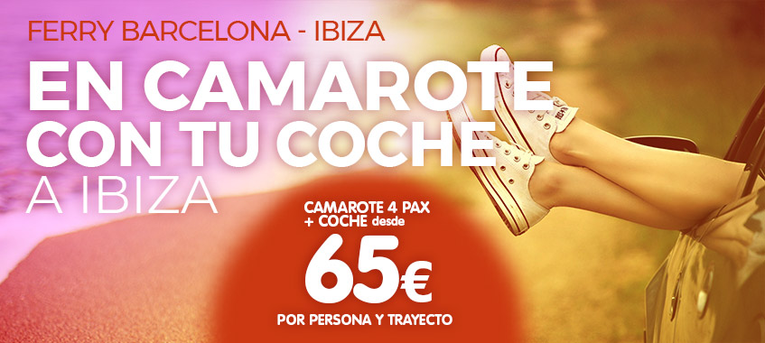 Imagen de Viaja en camarote a Ibiza y llévate tu coche desde 65€ | Billetes de Ferry Online | Barco Barato