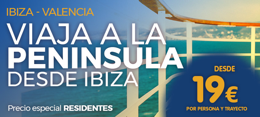 Imagen de Viaja a la península desde 19 €. Ferry Ibiza- Valencia. | Billetes de Ferry Online | Barco Barato