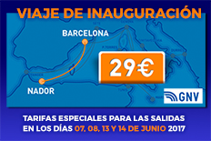 Imagen de Ferry Barcelona - Nador desde 29€ | Billetes de Ferry Online | Barco Barato