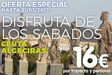Imagen de Oferta Ceuta Algeciras para viajar los sábados | Billetes de Ferry Online | Barco Barato