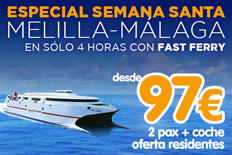 Imagen de Especial Semana Santa Melilla Málaga fast ferry | Billetes de Ferry Online | Barco Barato