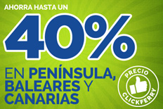 Imagen de Ahorra hasta un 40% en Península, Baleares y Canarias | Billetes de Ferry Online | Barco Barato