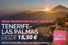 Imagen de Promoción especial Canarias: Tenerife - Las Palmas desde 15,50 € | Billetes de Ferry Online | Barco Barato