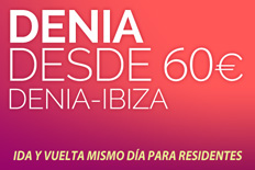Imagen de Ida y vuelta a Denia desde sólo 60 € | Billetes de Ferry Online | Barco Barato