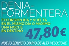 Imagen de Nuevo trayecto diario Denia Formentera | Billetes de Ferry Online | Barco Barato