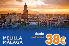 Imagen de Ferry Melilla Málaga desde 38€ por persona y trayecto para residentes | Billetes de Ferry Online | Barco Barato