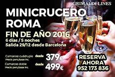 Imagen de Minicrucero Fin de Año 2016 a Roma | Billetes de Ferry Online | Barco Barato
