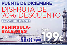 Imagen de Viaja a Baleares este Puente de Diciembre desde 199€ ida/vuelta | Billetes de Ferry Online | Barco Barato