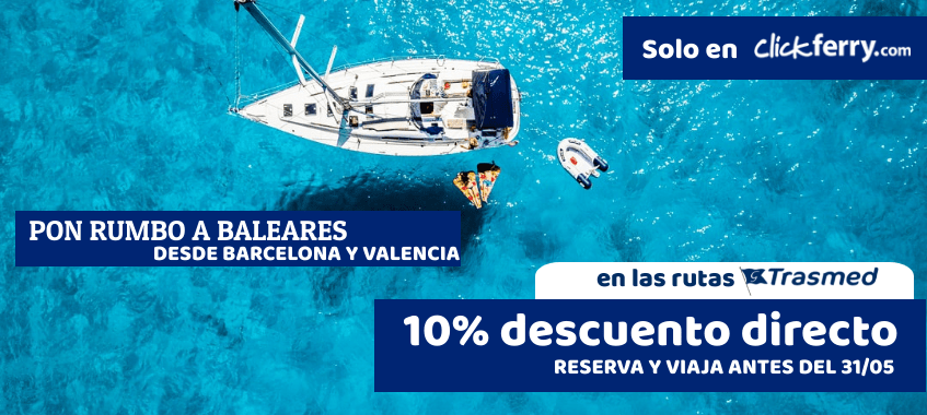 Imagen de Oferta exclusiva de trasmed 10% de descuento para viajar en Mayo