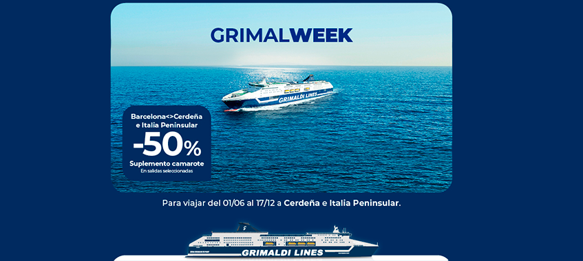 Imagen de Llega la Grimalweek. ¡50% de descuento en el camarote!